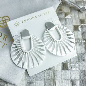 Kendra Scott Didi Sunburst Earrings Silver
